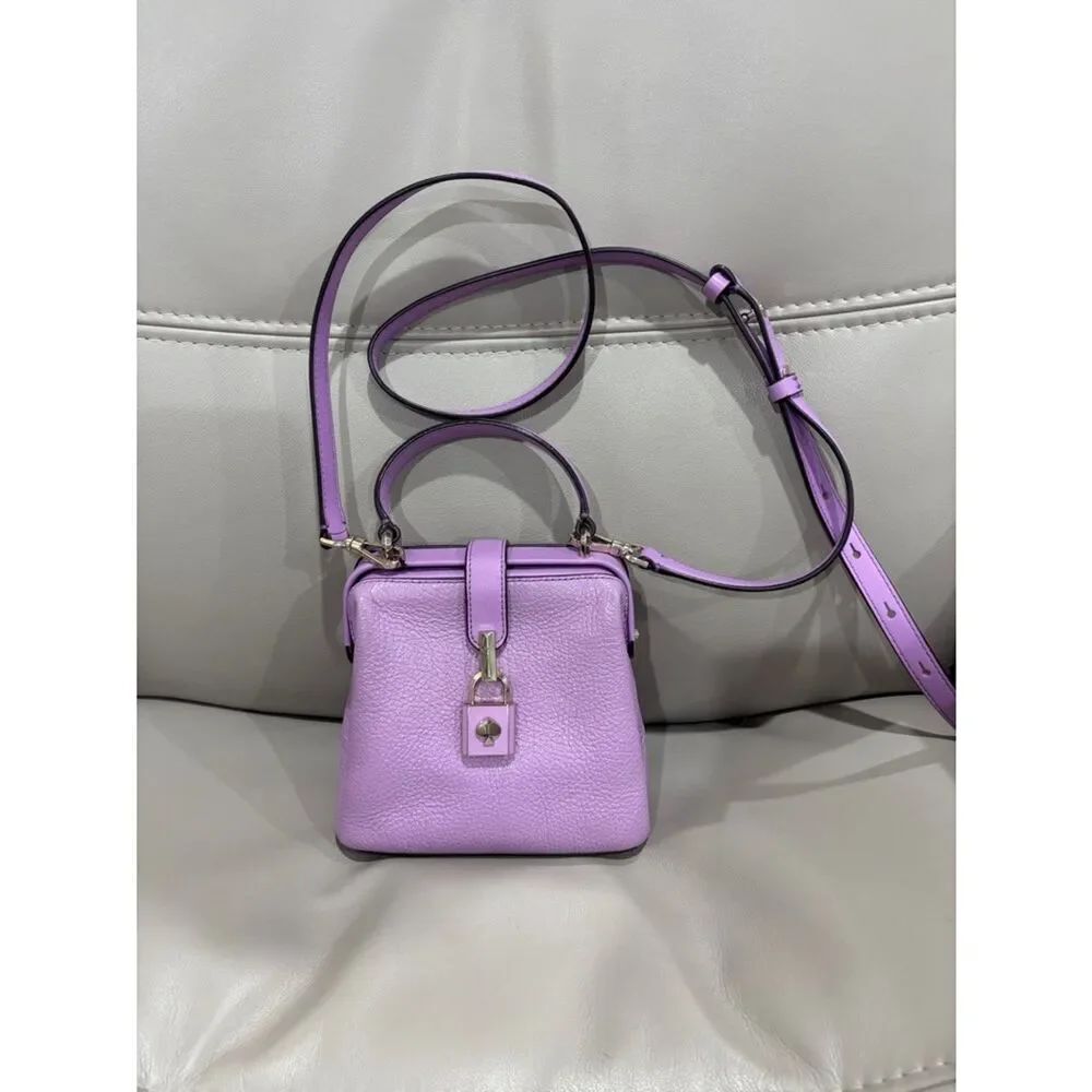 Kate Spade Lavender Pebble Leather Crossbody Bag